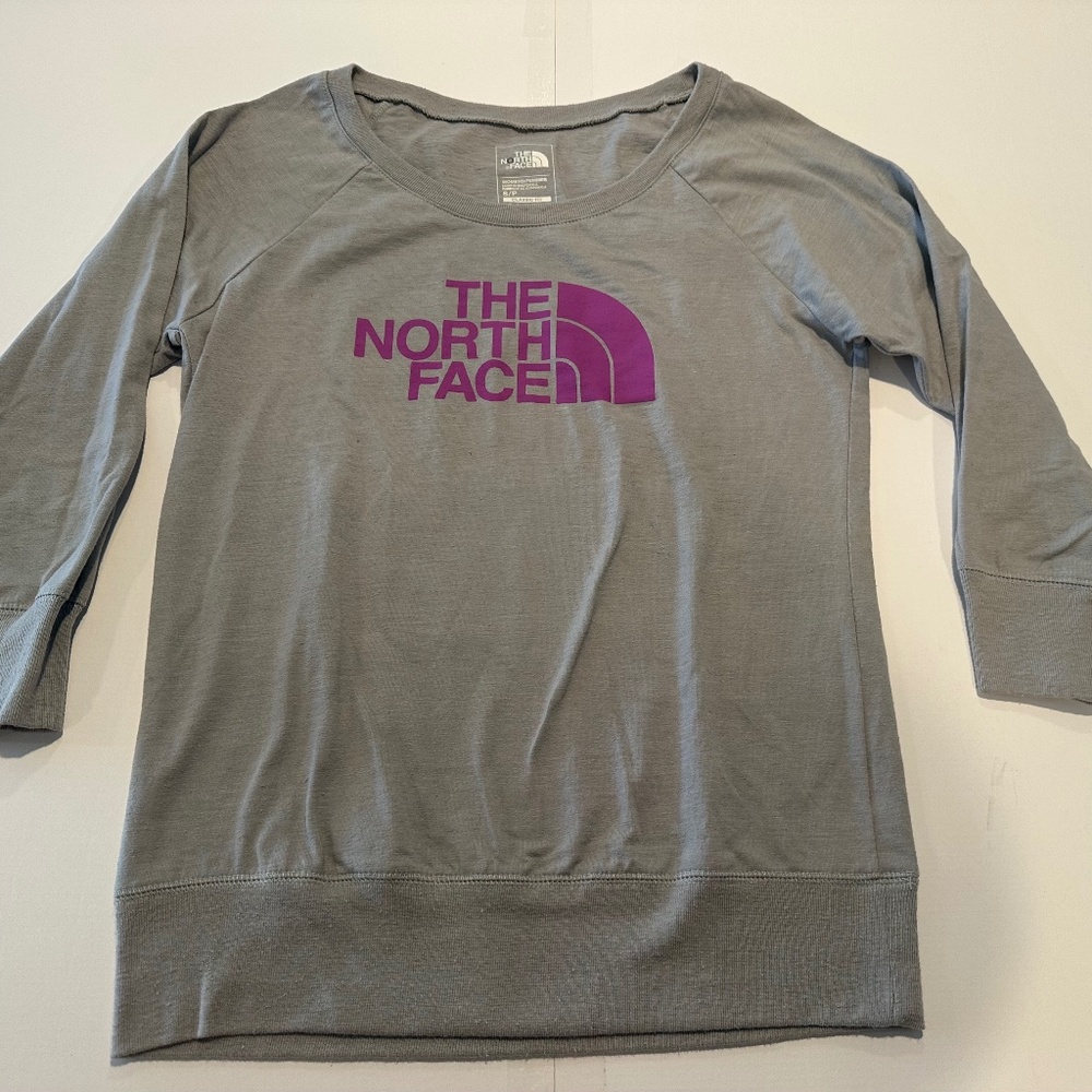North Face Womens' Cropped Sleeve Shirt - Size S